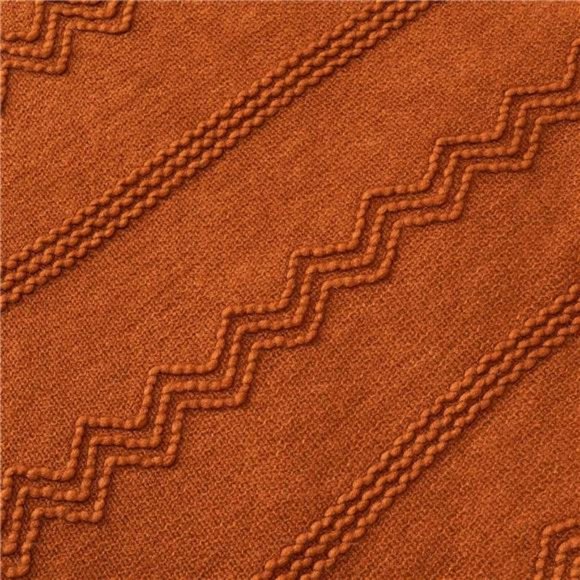 Caramel Throw Blanket for Couch, Orange Red Throw Blanket for Bed, Fall Decor - Picture 5 of 7